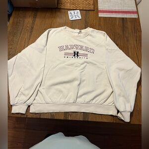 # 36 - H&M Cream Harvard University Sweatshirt